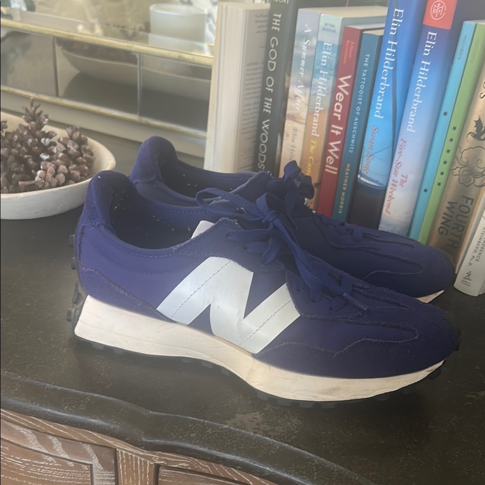 New Balance Navy Sneakers with White Accents